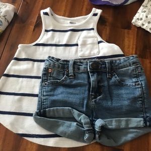 2Girls tops and 1shorts  bundle